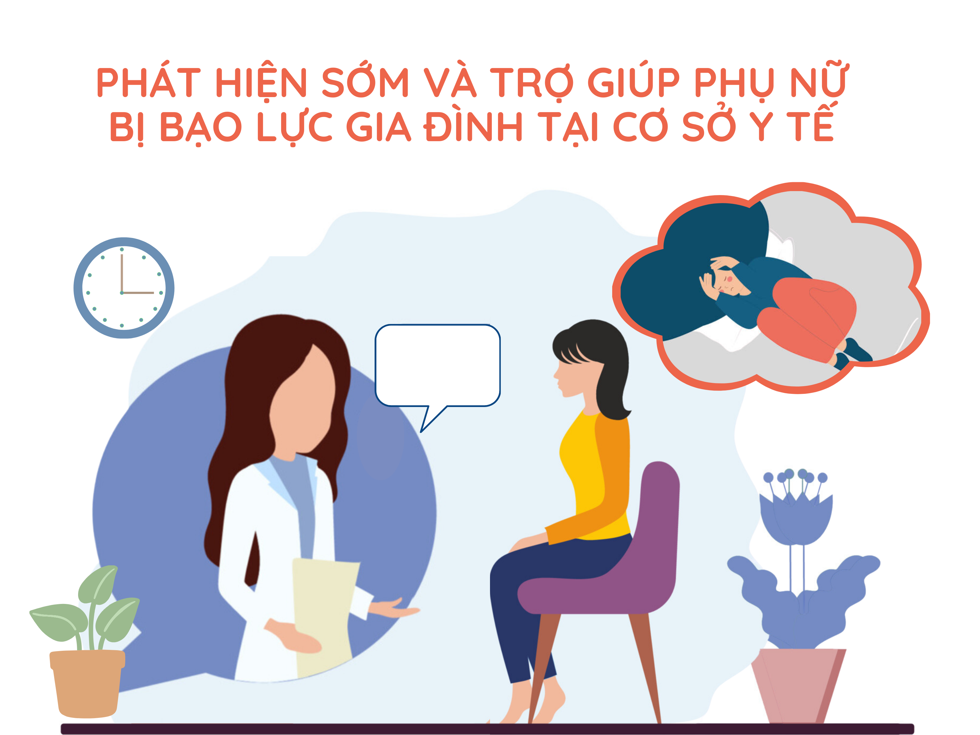Phát hiện sớm và trợ giúp phụ nữ bị bạo lực gia đình tại cơ sở y tế (VAW)
